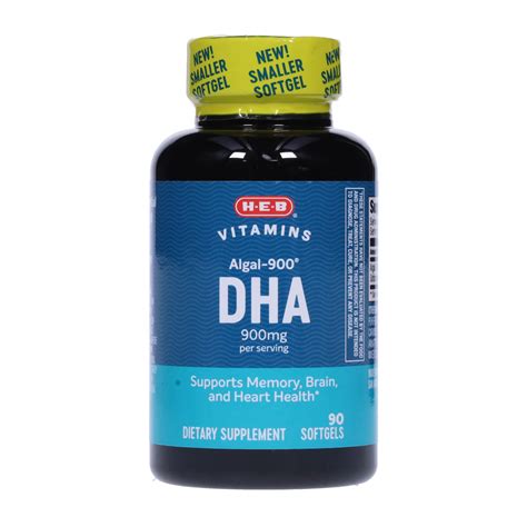 H E B Algal 900 Dha Softgels Shop Diet And Fitness At H E B