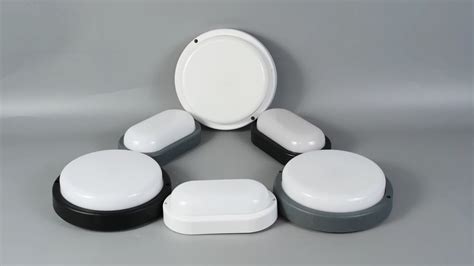 Bulkhead Light Round Mini Round Bulkhead Ip54 Supplied Black And White