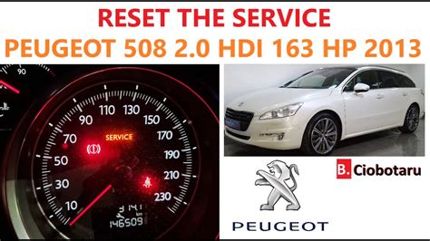 How To Reset The Service In Your Peugeot 508 YouTube