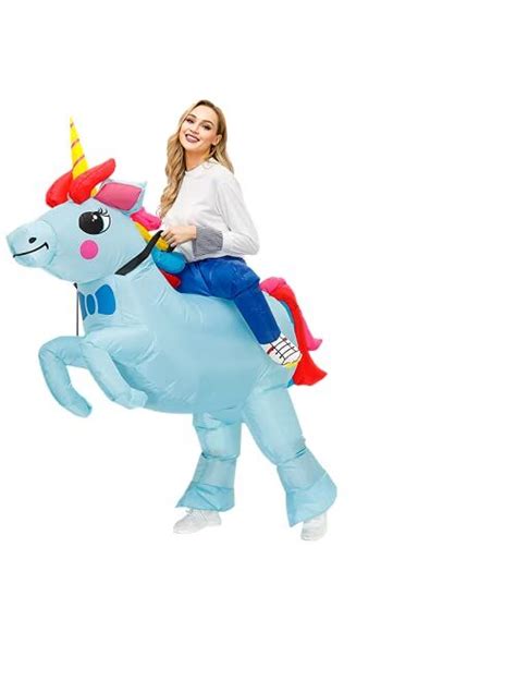 Buy KOOY Inflatable Costume Adult Ride On Unicorn Costume Halloween