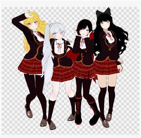 Rwby Blake School Uniform Clipart Blake Belladonna - Free Transparent ...