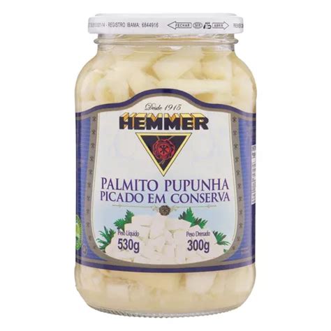 Palmito Pupunha Em Conserva Picado Hemmer Vidro G Mercadolivre