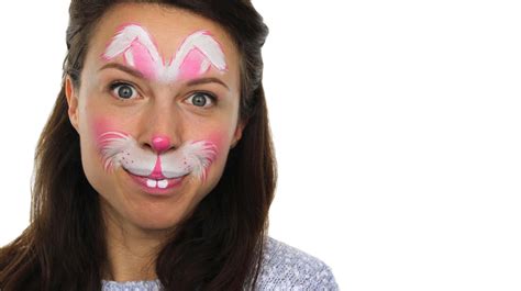 Easy Easter Bunny Face Paint Tutorial Snazaroo Bunny Face Paint Easter Face Paint Face