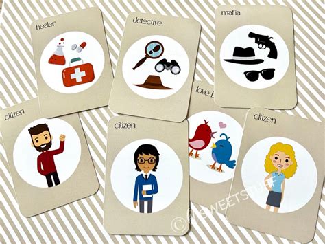 27 Mafia Character Cards Printable Etsy