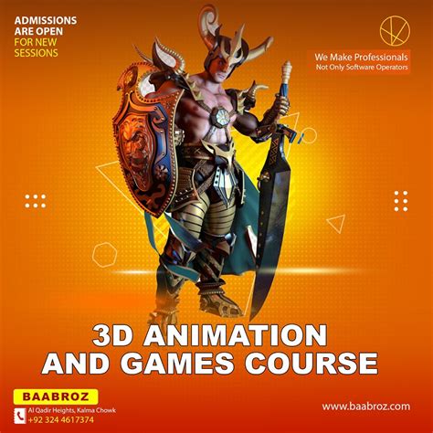 Become A Professional 3D Artist For Games And Animations Baabroz