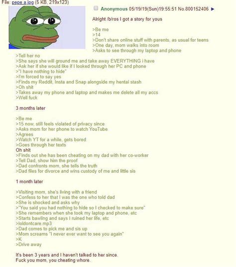 Anon Goes Through His Moms Phone Greentext