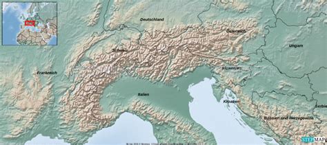 Stepmap Bersicht Alpen Richtig Landkarte F R Europa