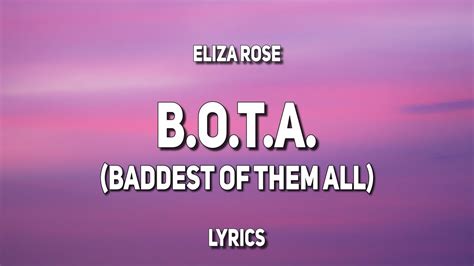 Eliza Rose B O T A Baddest Of Them All Lyrics Do You Wanna