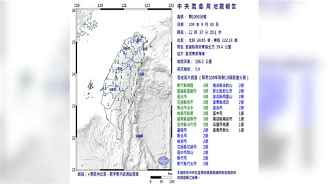 地牛翻身！東部海域發生規模59有感地震 最大震度新竹縣關西4級｜四季線上4gtv