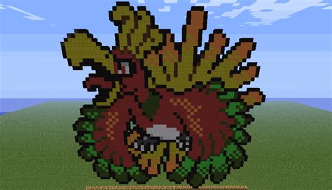 Minecraft Pixel Art 10 Pokemon Silver Ho Oh By Gojirayoshi On Deviantart