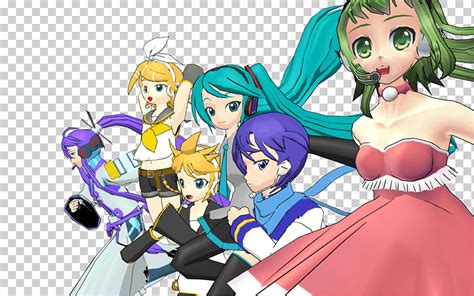 Hatsune Miku Kagamine Rin Len Megpoid Kaito Gackpoid Gumi Fondo De