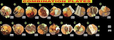 Menu at Panchos mexican food restaurant, Independence