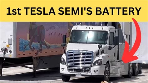 Watch The Very 1st Tesla Semi That Looks Like Real Truck And Battery