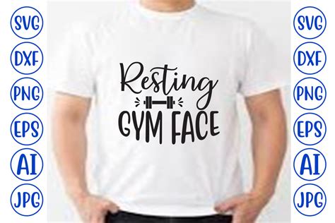 Resting Gym Face SVG Graphic By CreativeSvg Creative Fabrica