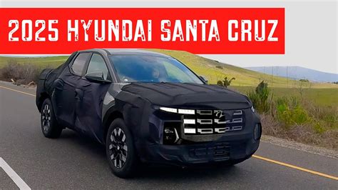 2025 Hyundai Santa Cruz Facelift Spied With Camouflaged Interior