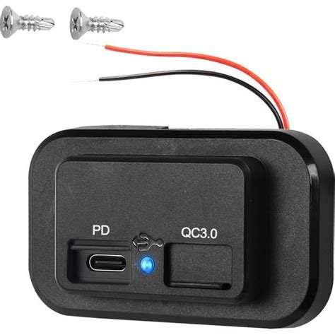 Prise Usb Rv Prise Murale Usb 12 V Avec 18 W Pd Usb C Et Prise De