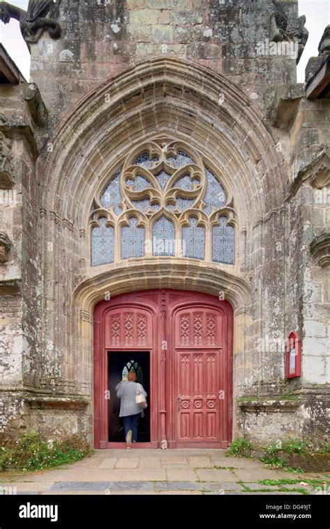 Entrance Of The Collegiate Church Town Of Rochefort En Terre