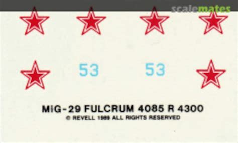 Contents For Mig Fulcrum Revell In Box Reviews