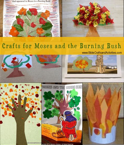 Crafts for Moses and the Burning Bush - Bible Crafts and Activities