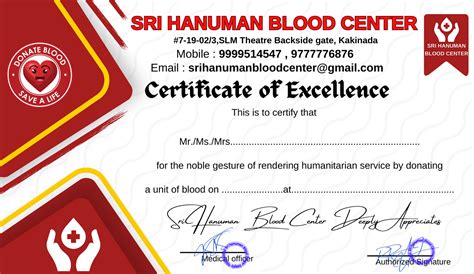 Blood donation certificate – Artofit