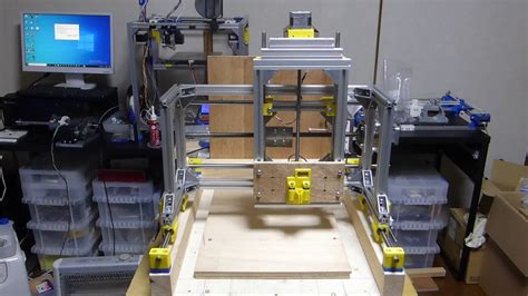 Home Build Cnc Router Test Youtube