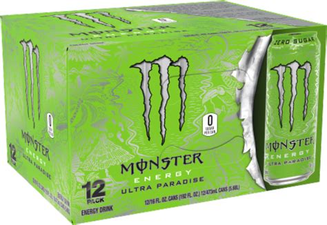 Monster Energy Ultra Paradise Drink Cans Fl Oz Kroger