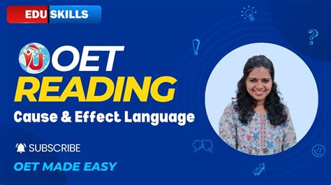 Edu Skills Quick Tip For Oet Reading Part C Cause Effect Language