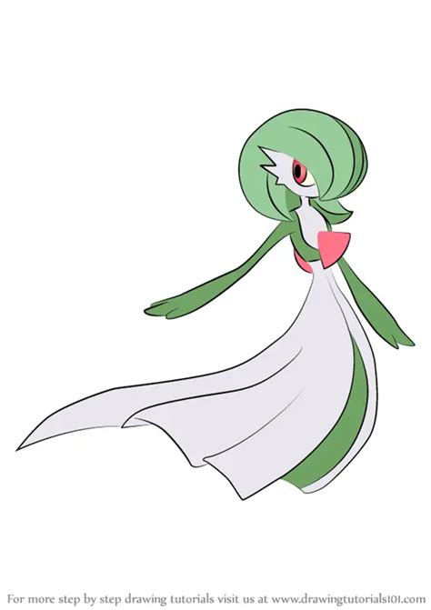 Learn How To Draw Gardevoir From Pokemon Pokemon Step By Step