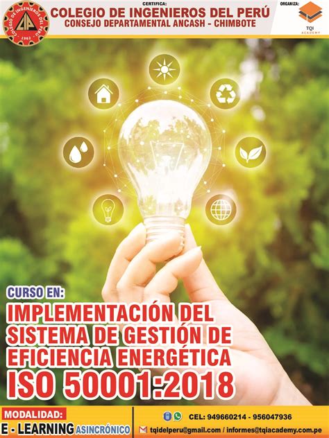 Curso En ImplementaciÓn Del Sistema De GestiÓn De Eficiencia EnergÉtica Iso 500012018 Tqi