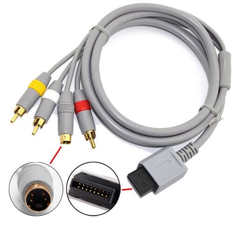 Ft S Av Tv Audio Video Rca Composite Adapter Cable Cord For Nintendo