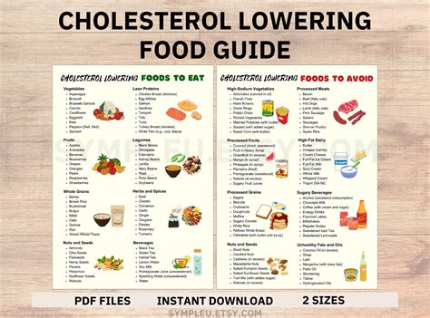 cholesterol lowering food list  cholesterol food guide