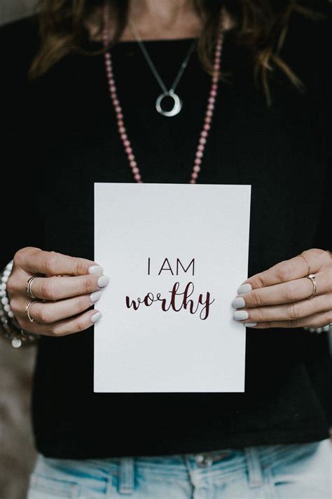 Affirmation Card — I Am Worthy Affirmation Cards Affirmations I Am