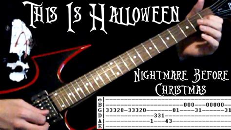 This Is Halloween Guitar Tab Lesson By Danny Elfman Marilyn Manson