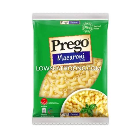 Prego Macaroni Pasta 500gpkt Low Seat Hoong Sdn Bhd