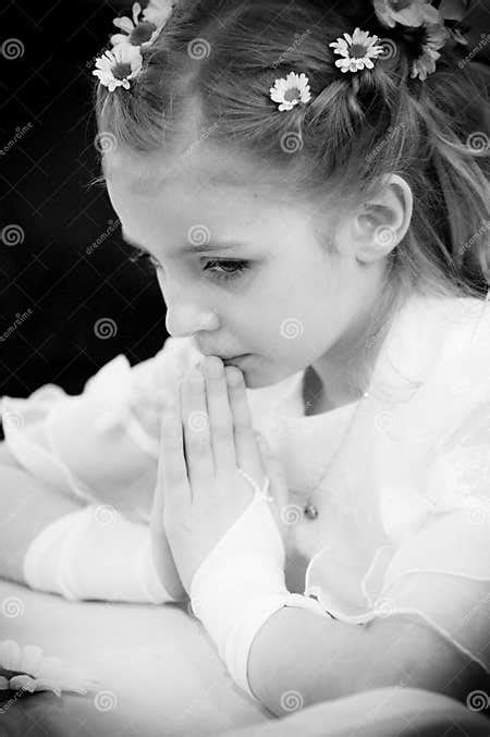 Young Girl Praying Stock Photo Image Of Attractive Caucasian 24939256