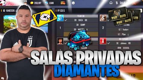 SALAS 4VS4 6VS6 BATTLE ROYAL CON SUBS FREE FIRE En Vivo REGALANDO