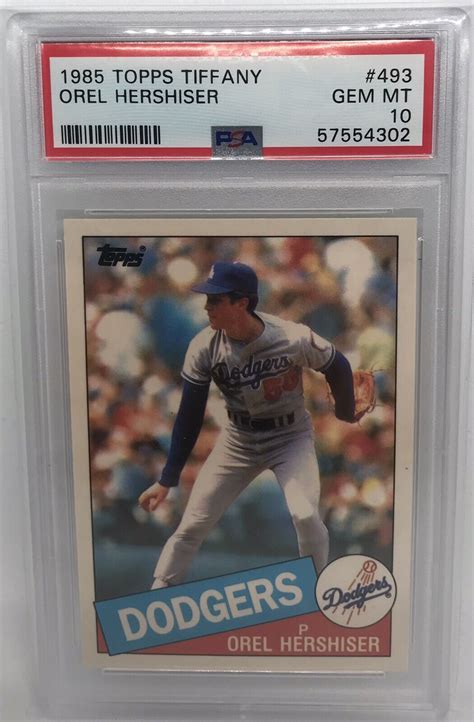 Orel Hershiser 1985 Topps Tiffany 493 Base Price Guide Sports Card