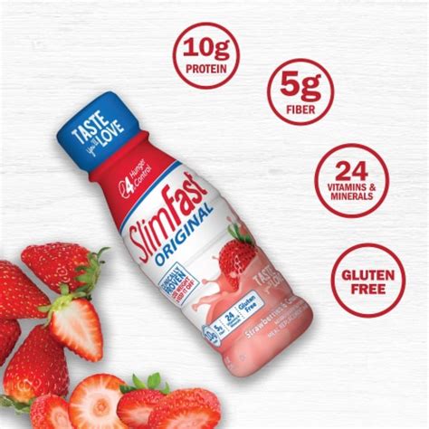 Slimfast Meal Replacement Shake Original Strawberries And Cream Pack Of