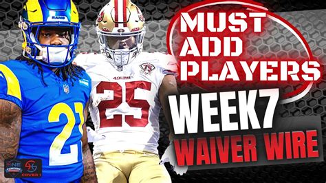 2023 Fantasy Football Week 7 Waiver Wire Targets Must Add Players