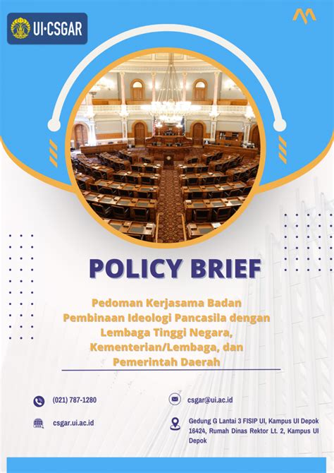 Policy Brief Pedoman Kerjasama Badan Pembinaan Ideologi Pancasila