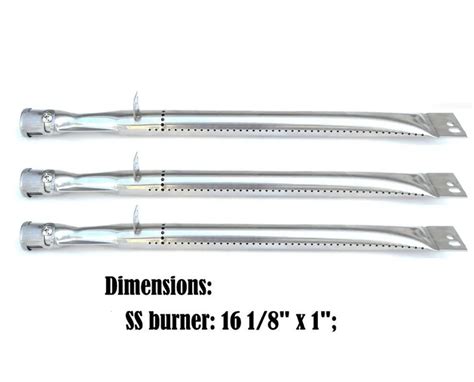 Bbq Parts 18311 Gas Grill Replacement 161 Inch Straight Stainless Steel Burner Gourmet Dlx2012