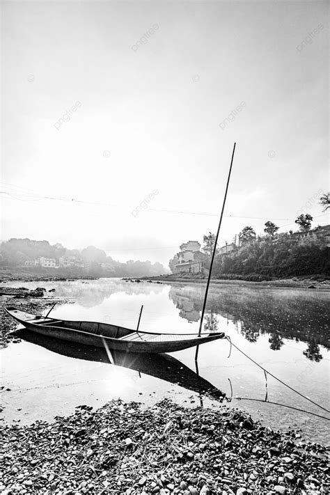 Fondo Paisaje En Blanco Y Negro Al Amanecer Fotograf A M Vil Junto Al