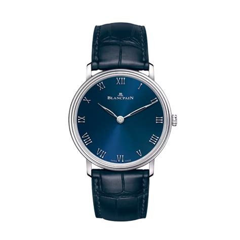 Blancpain Villeret Ultraplate Blue Dial Platinum Watch A