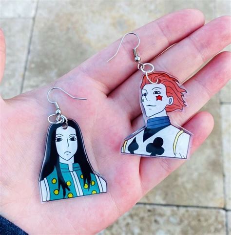 Hisoka And Illumi Hunterxhunter Earrings Anime Jewelry Anime