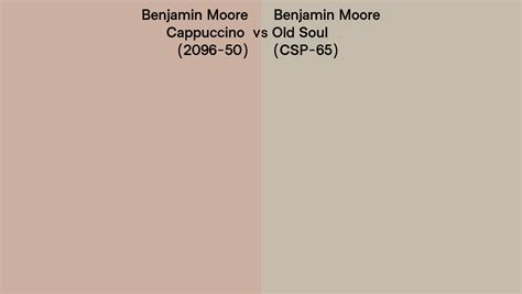 Benjamin Moore Cappuccino Vs Old Soul Side By Side Comparison