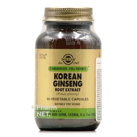 Solgar Korean Ginseng Root Extract 60veg Caps Τόνωση And Ενέργεια Pharmnet Gr