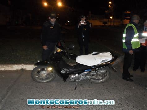 Una Moto Y Un Auto Protagonizaron Un Choque