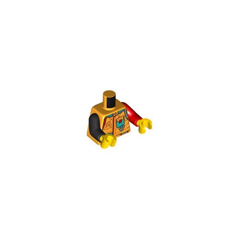 LEGO Bright Light Orange Monkie Kid Minifig Torso 76382 Brick Owl