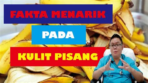 Jangan Buang Kulit Pisang Temukan Fakta Fakta Menarik Pada