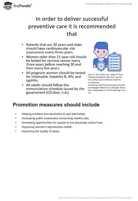 Providing Age-Appropriate Care for Young Adults - 354 Words | Presentation Example